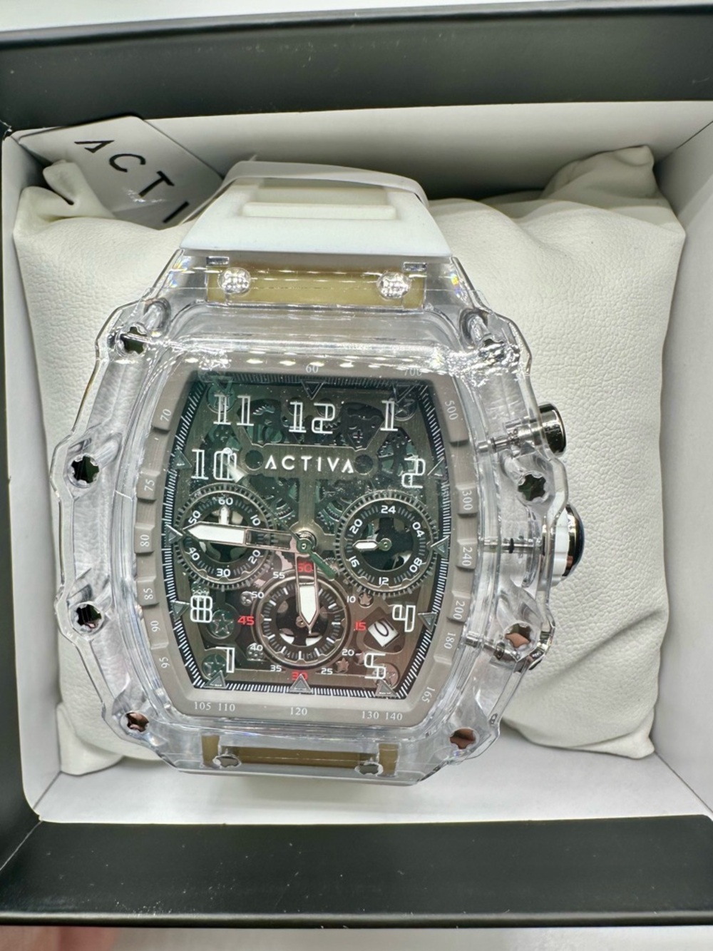 Activa Fury X Invicta Men's Watch w/ Skeleton Dial - 44.3mm, White (ACW2305-004)